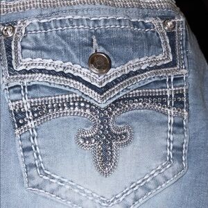 Rock Revival Women's Skinny Jeans - Light Blue Wash